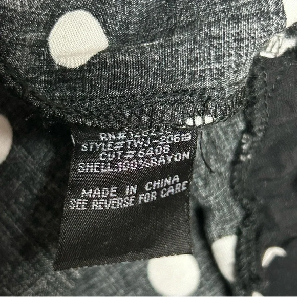 Velvet Heart Polka Dot Long Sleeve Button Down Shirt - Picture 5 of 5